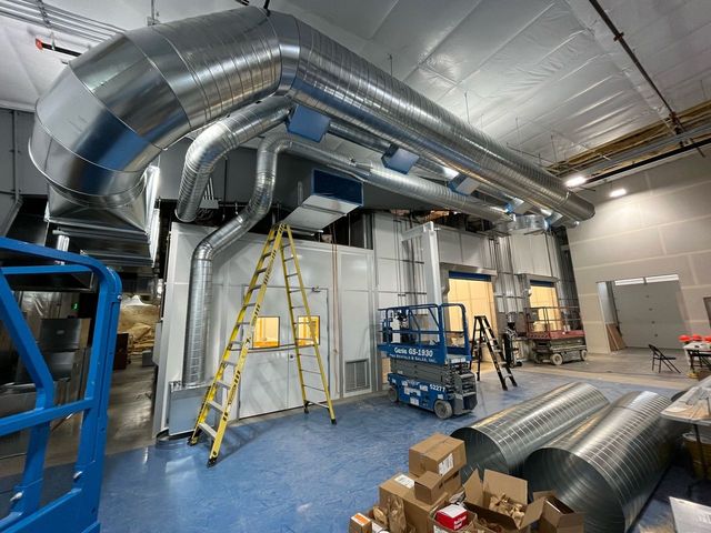 What is a Dry Room? A Comprehensive Guide Assembling part of a cleanroom HVAC system.