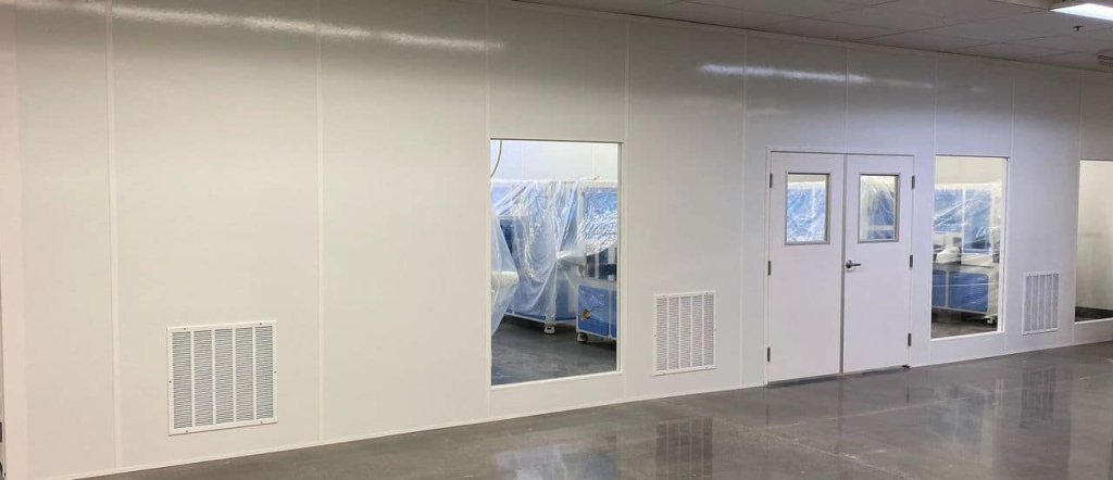 A modular cleanroom.